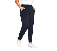 Yours Curve Double Pleat Jersey Harem Stretch Sweatpant Casual Comfort Joggers with Pockets - Women's - Plus Size Black