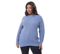 Yours Curve Blue Essential Knitted Jumper - Women's - Plus Size Curve