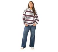 Yours Curve Blue Faded Wide Leg Jeans - Women's - Plus Size Curve