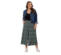 Yours Curve & Blue Floral Print Midaxi Culottes - Women's - Plus Size Curve