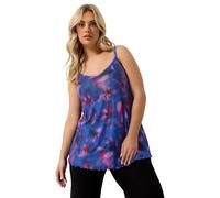 Yours Curve Blue Floral Swing Vest - Women's - Plus Size Curve