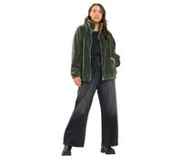 Yours Women's Funnel Neck Fleece in Dark Green | Size: 22/24