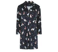 Yours Women's Geese Button Through Nightdress in Mid Navy | Size: 30/32