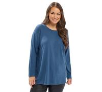 Yours Curve Blue Long Sleeve Core T-Shirt - Women's - Plus Size Curve