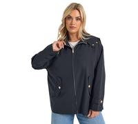 Yours Curve Blue Military Button Jacket - Women's - Plus Size Curve