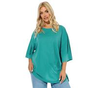 Yours Curve Blue Oversized T-Shirt - Women's - Plus Size Curve