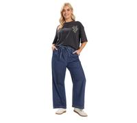 Yours Curve Pull On Wide Leg Jeans - Women's - Plus Size Curve