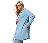 Yours Women's Scuba Blazer in Pale Blue | Size: 18 Yours Pale Blue 18