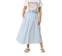 Yours Curve Blue Stripe Poplin Skirt - Women's - Plus Size Curve