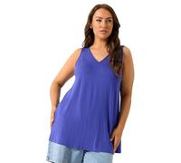 Yours Curve Blue Swing Vest Top - Women's - Plus Size Curve