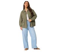 Yours Curve Blue Utility Shacket - Women's - Plus Size Curve