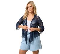 Yours Curve Blue Waterfall Cardigan - Women's - Plus Size Curve