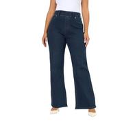 Yours Curve Blue Wide Leg Jeggings - Women's - Plus Size Curve