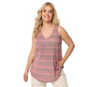 Yours Curve Zig Zag Vest Top - Women's - Plus Size Curve