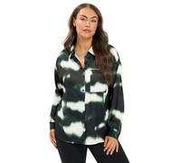 Yours Curve Blur Print Shirt - Women's - Plus Size Curve Black