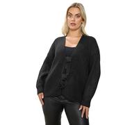 Yours Curve Bow Tie Front Cardigan - Women's - Plus Size Curve Black