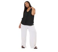 Yours Curve Bow Tie Front Textured Waistcoat - Women's - Plus Size Curve