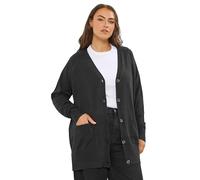 Yours Curve Boyfriend Button Through Cardigan - Women's - Plus Size Curve Black