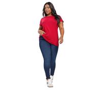 Yours Curve Bright Red Core T-Shirt - Women's - Plus Size Curve