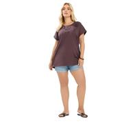 Yours Curve Broderie Anglaise Grown On Sleeve T-Shirt - Women's - Plus Size Curve