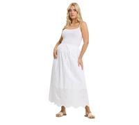 Yours Curve Broderie Anglaise Maxi Skirt - Women's - Plus Size Curve White