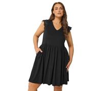 Yours Curve Broderie Anglaise Peplum Dress - Women's - Plus Size Curve