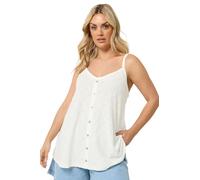 Yours Curve Broderie Anglaise Vest Top - Women's - Plus Size Curve White