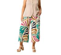 Yours Curve Brown Abstract Culottes - Women's - Plus Size Curve