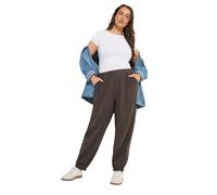 Yours Curve Brown Balloon Trousers - Women's - Plus Size Curve