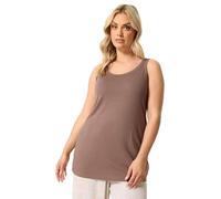 Yours Curve Brown Basic Core Vest Top - Women's - Plus Size Curve