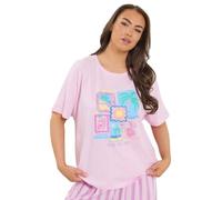 Yours Curve Brown 'Beach Club' Pyjama Set - Women's - Plus Size Curve