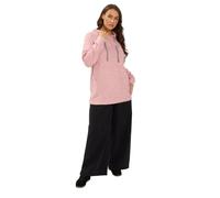 Yours Women's Contrast Tie Soft Touch Hoodie in Pink | Size: 22-24 Yours Pink 22-24