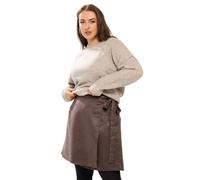 Yours Curve Brown Faux Suede Wrap Mini Skirt - Women's - Plus Size Curve