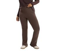 Yours Women's Ribbed Flare Leggings in Chocolate | Size: 26 Yours Chocolate 26