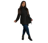 Yours Curve Brown Formal Wrap Coat - Women's - Plus Size Curve