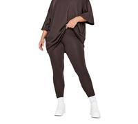 Yours Curve Brown Leggings - Women's - Plus Size Curve