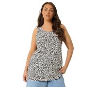 Yours Curve Brown Leopard Print Vest Top - Women's - Plus Size Curve