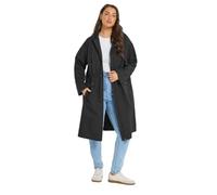 Yours Women's Lightweight Longline Parka Jacket in Black | Size: 20