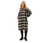 Yours Curve & Brown Longline Check Shirt - Women's - Plus Size Curve