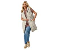 Yours Curve Brown Midi Gilet - Women's - Plus Size Curve