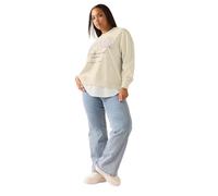 Yours Curve Brown 'New York' 2-In-1 Sweatshirt - Women's - Plus Size Curve