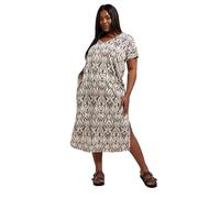 Yours Curve Brown Paisley Print Midi Dress - Women's - Plus Size Curve
