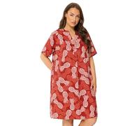 Yours Curve Brown Pineapple Tunic Dress - Women's - Plus Size Curve