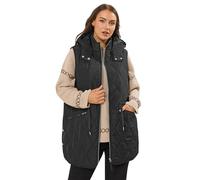 Yours Curve Brown Quilted Gilet - Women's - Plus Size Curve