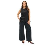 Yours Curve Brown Scuba Waistcoat - Women's - Plus Size Curve