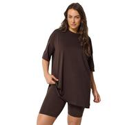 Yours Curve Brown Shorts - Women's - Plus Size Curve