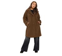 Yours Curve Brown Teddy Coat - Women's - Plus Size Curve