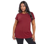 Yours Curve Burgundy Red Core T-Shirt - Women's - Plus Size Curve