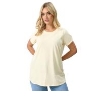 Yours Curve Butter Yellow Core T-Shirt - Women's - Plus Size Curve