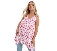 Yours Curve Butterfly Print Vest Top - Women's - Plus Size Curve